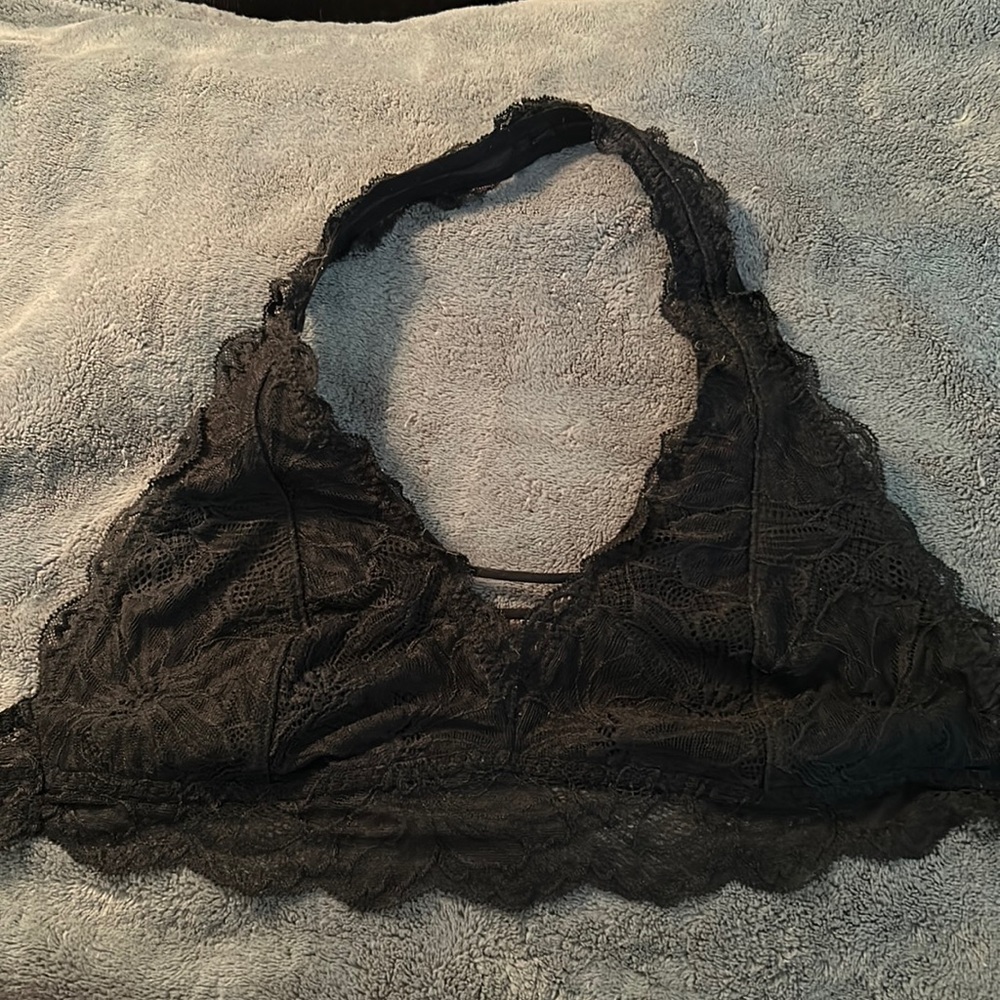 Black lace bralette